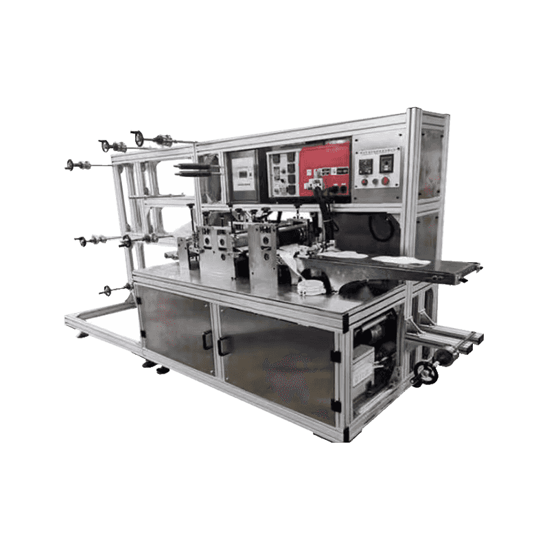 Sanitary napkin machine na may glue coating function